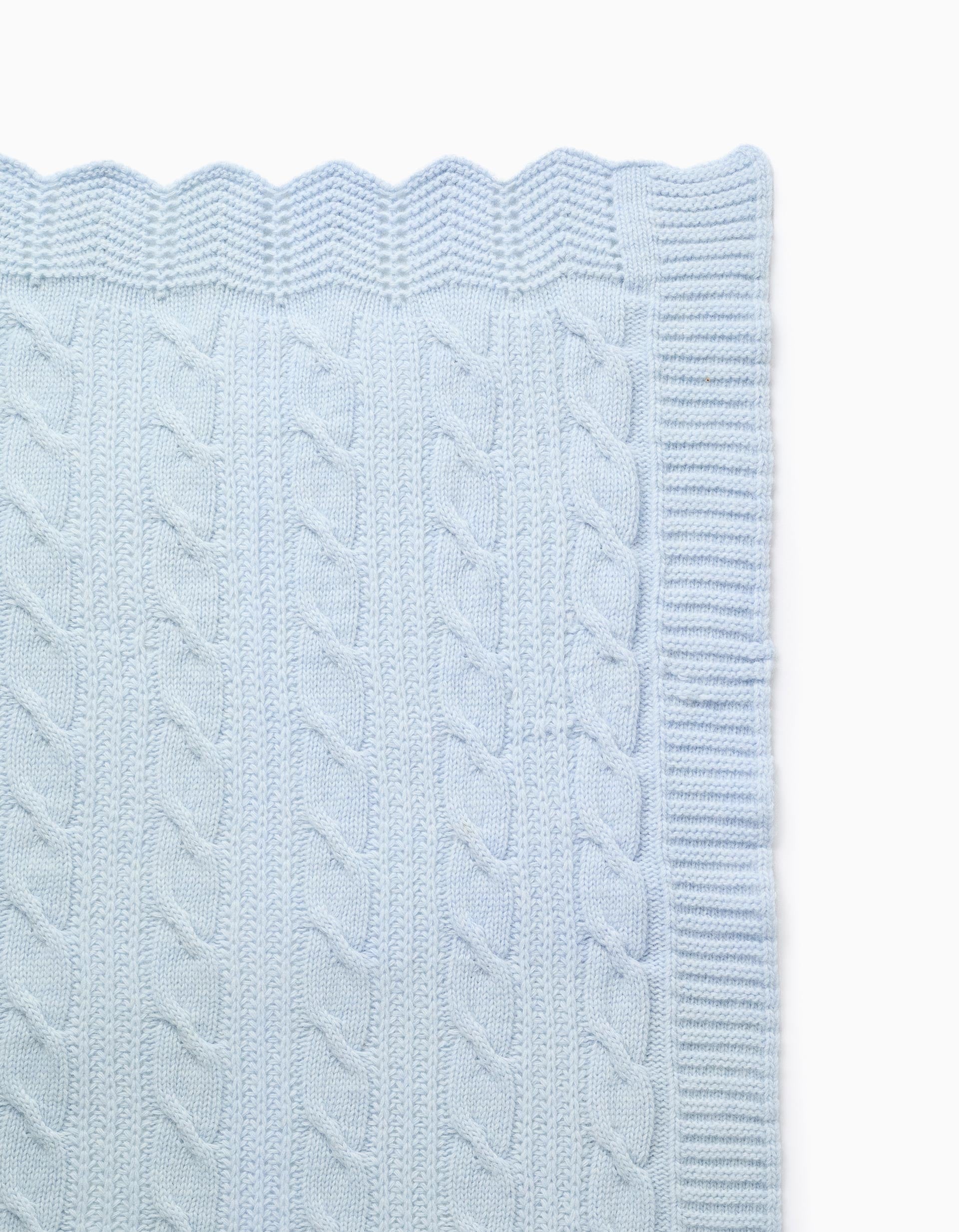 Wool Blanket 75x100 cm Kinderland, Blue