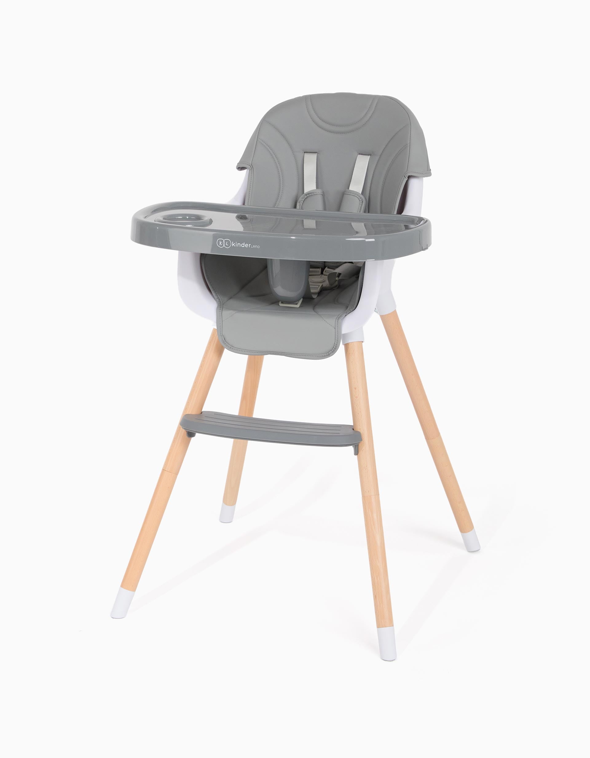 High Chair 2in1 Kinderland York, Grey