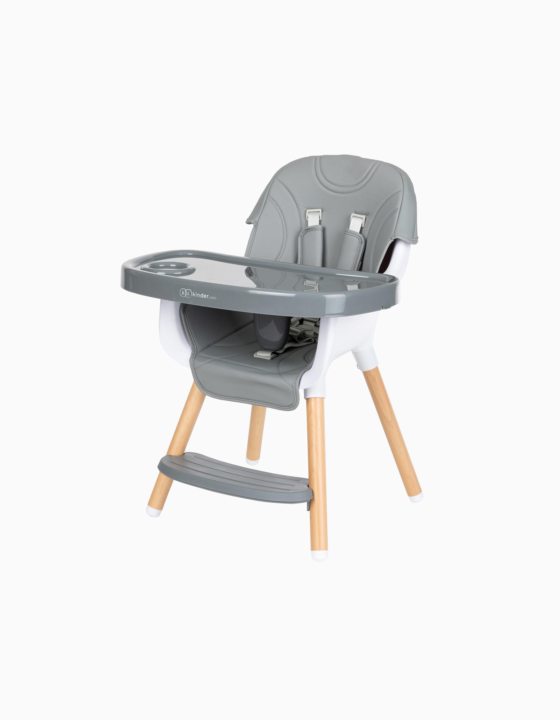High Chair 2in1 Kinderland York, Grey