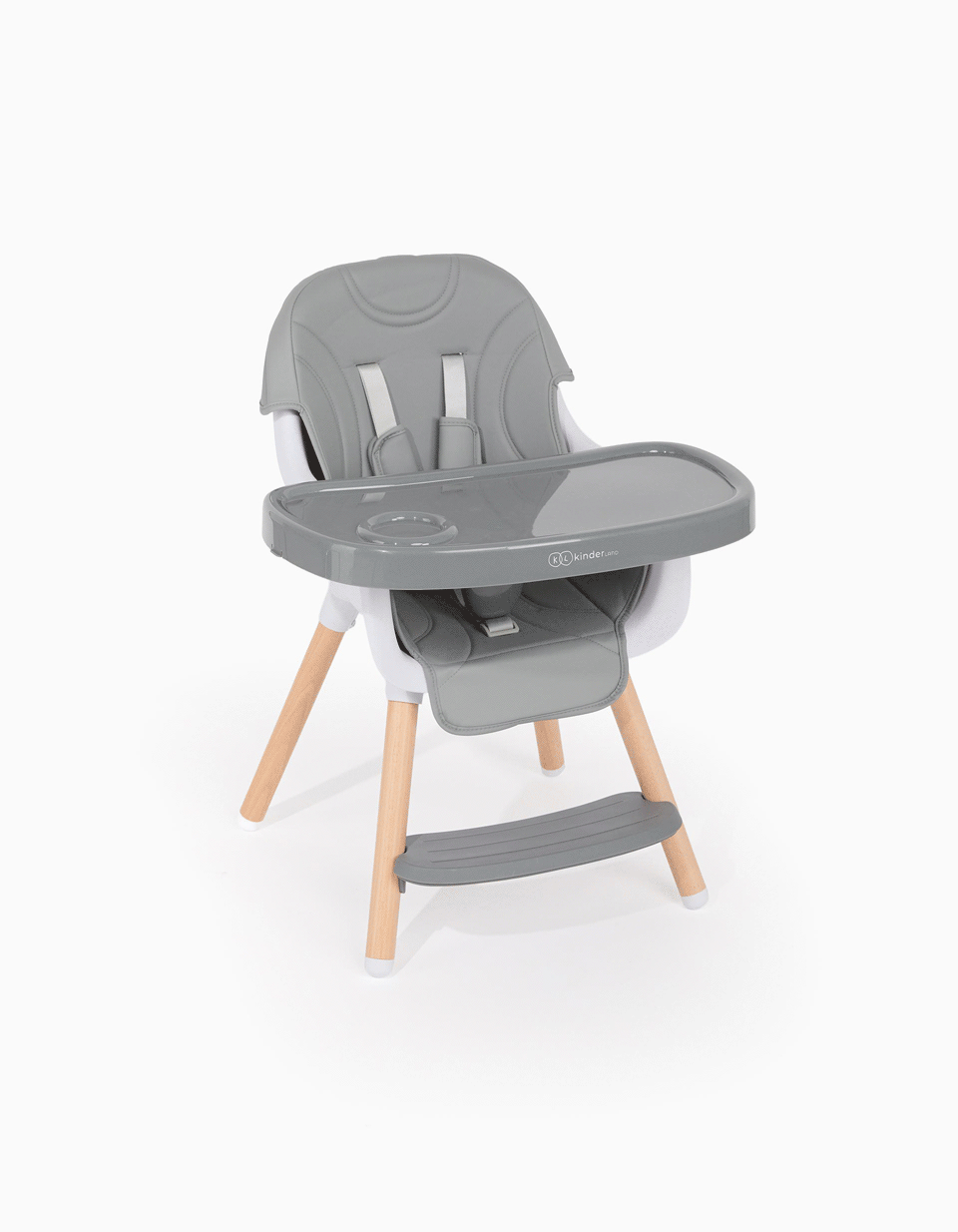 High Chair 2in1 Kinderland York, Grey