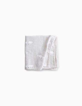 Muslin Swaddle Bonjour Bebe 120x120 Cm, Polaris Grey
