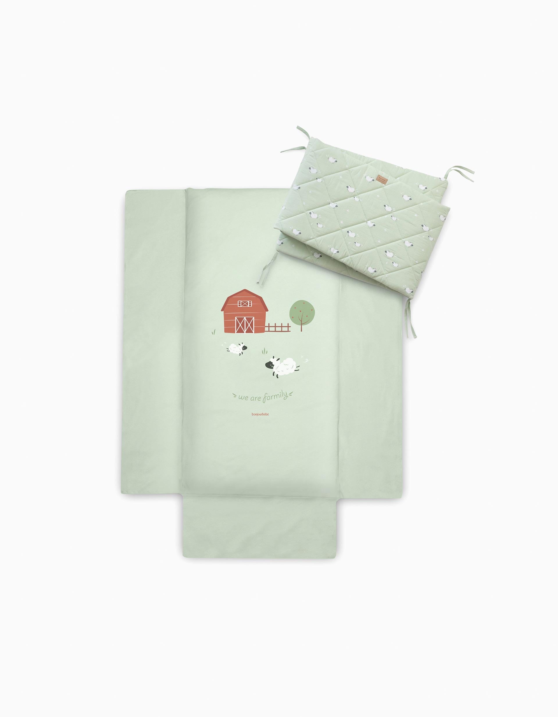 Duvet and Bumper Bonjour Bebe 60x120 Cm, Funny Farm