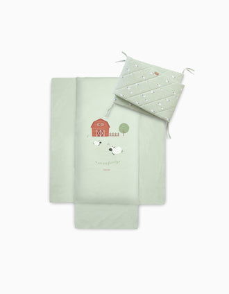 Duvet and Bumper Bonjour Bebe 60x120 Cm, Funny Farm