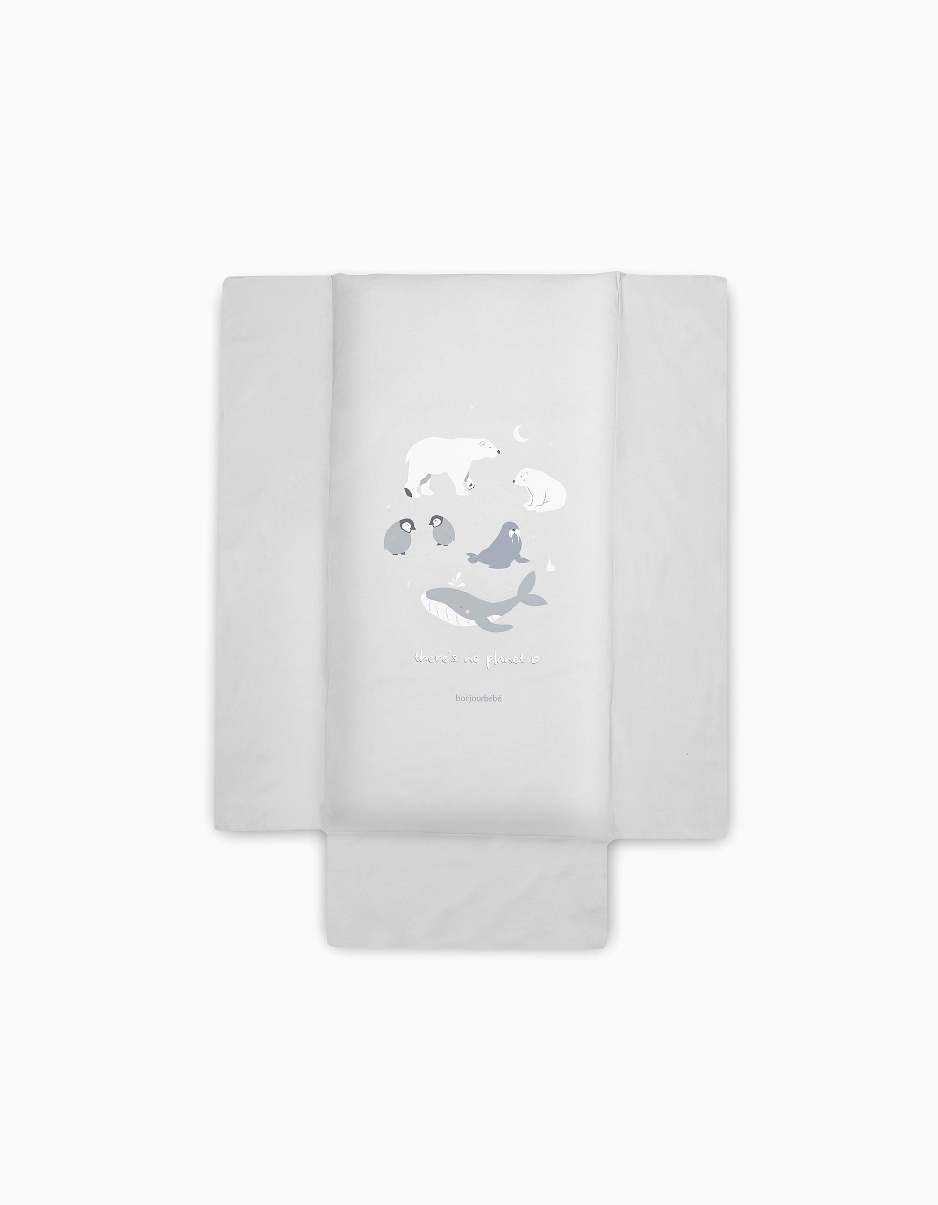 Duvet and Bumper Bonjour Bebe 60x120 Cm, Polaris Grey