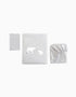 Cotton Bedding Set 3 Pcs Bonjour Bebe 60x120 Cm, Polaris Grey