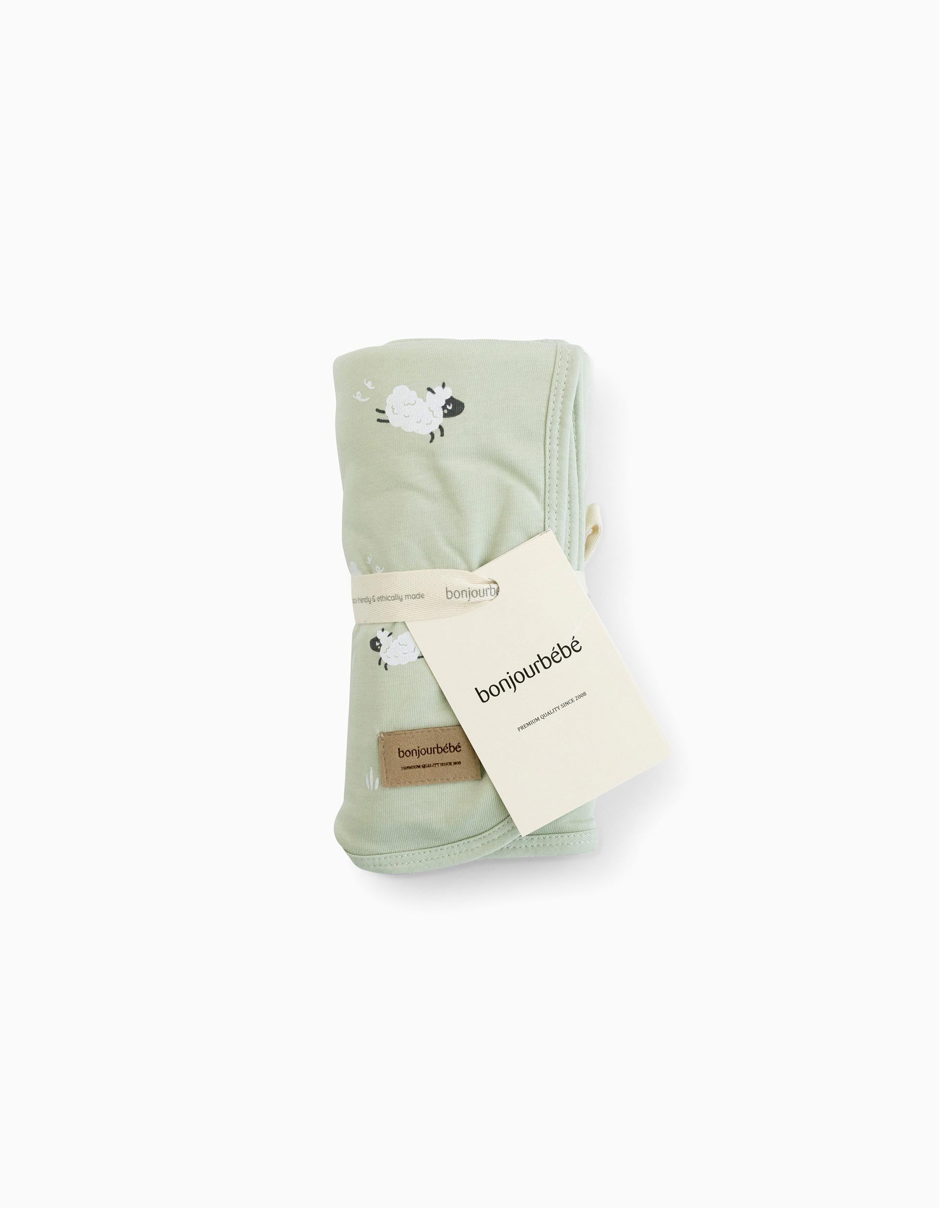 Manta Swaddle de Algodão Bonjour Bebe 65x80 Cm, Funny Farm