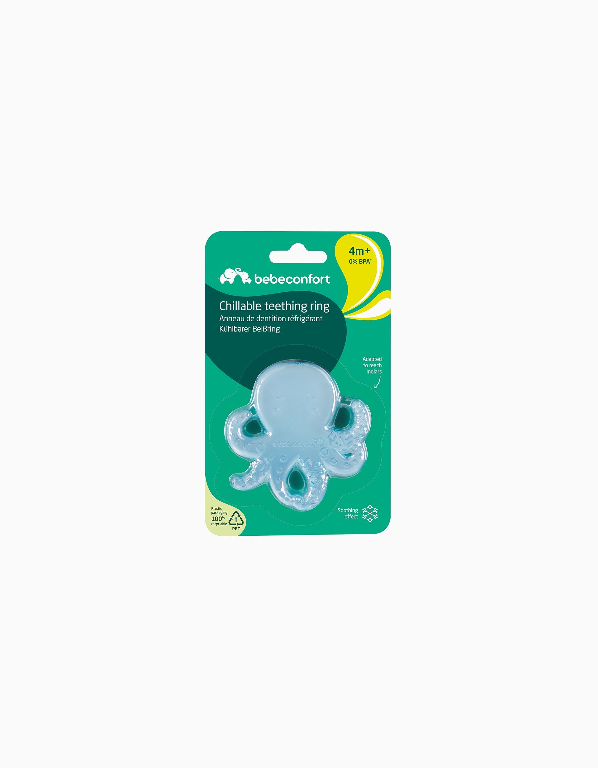 Water Teether Octopus Bebe Confort 4M+, Green