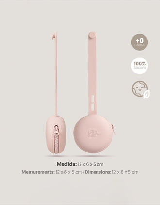 Portachupetes de Silicona Interbaby, Rosa