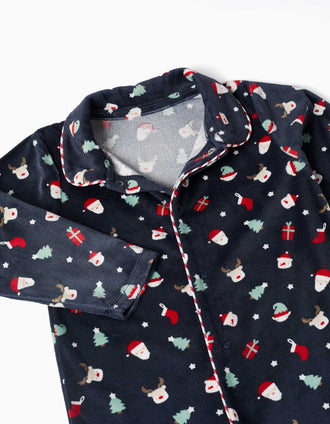 Babygrow + meias antiderrapantes para recém-nascidos e bebés, azul