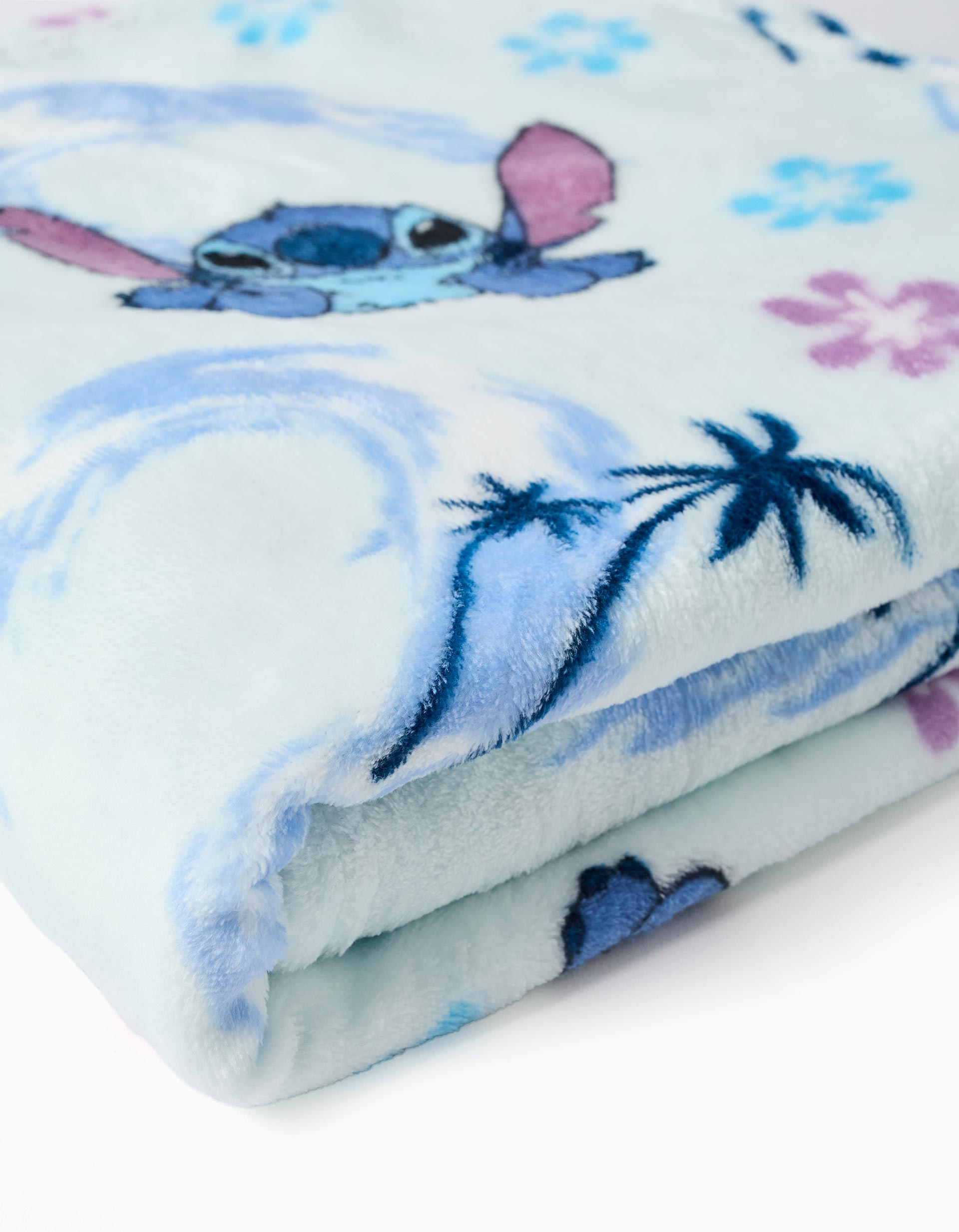 Manta de Coralina com Motivo Stitch 110x140 cm