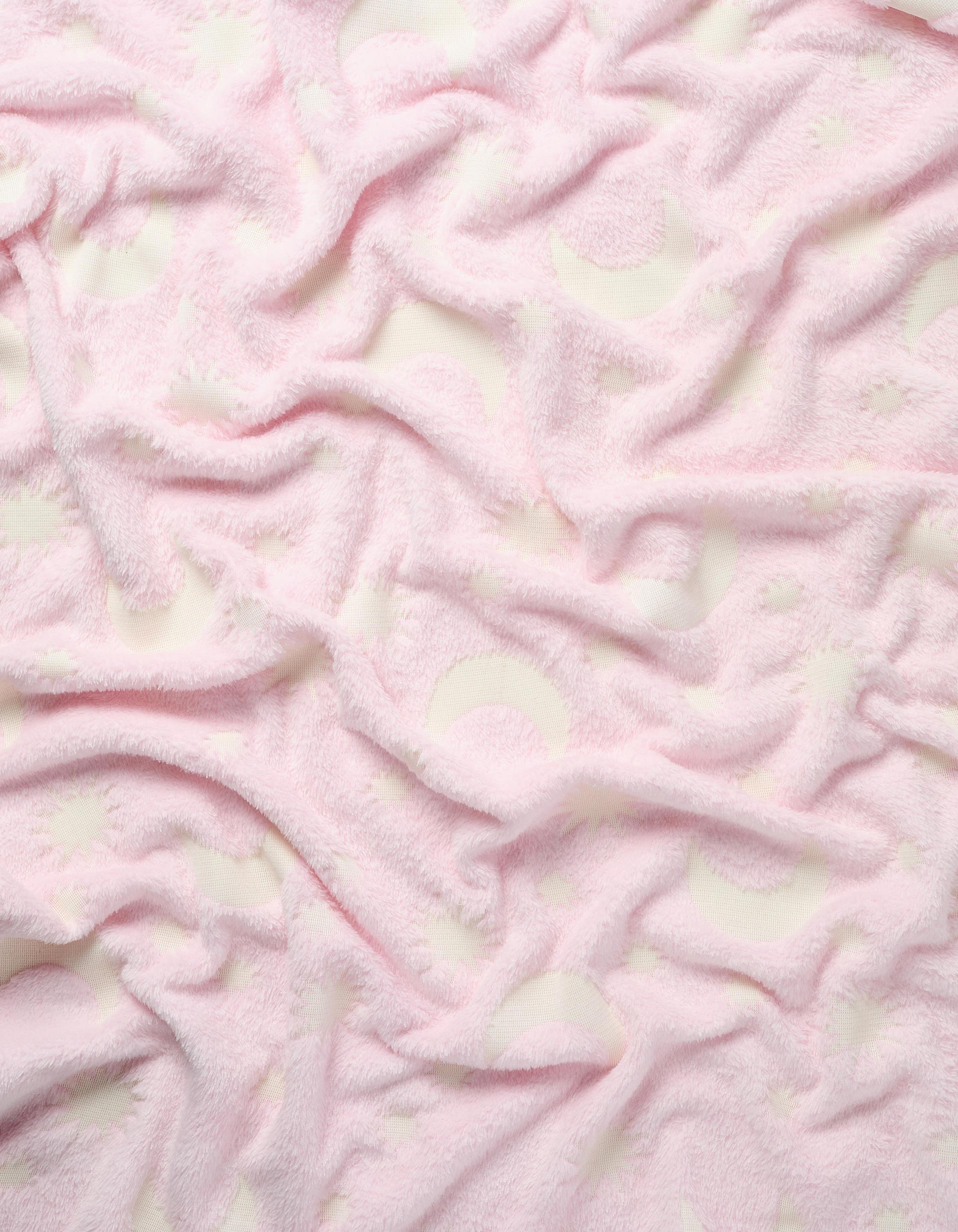 Glow-in-the-Dark Flannel Blanket Do Art 70x90 cm, Pink