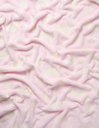 Glow-in-the-Dark Flannel Blanket Do Art 70x90 cm, Pink