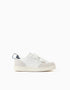 Zapatillas bajas ZY Move con cierre adherente para bebé, blanco/gris/azul