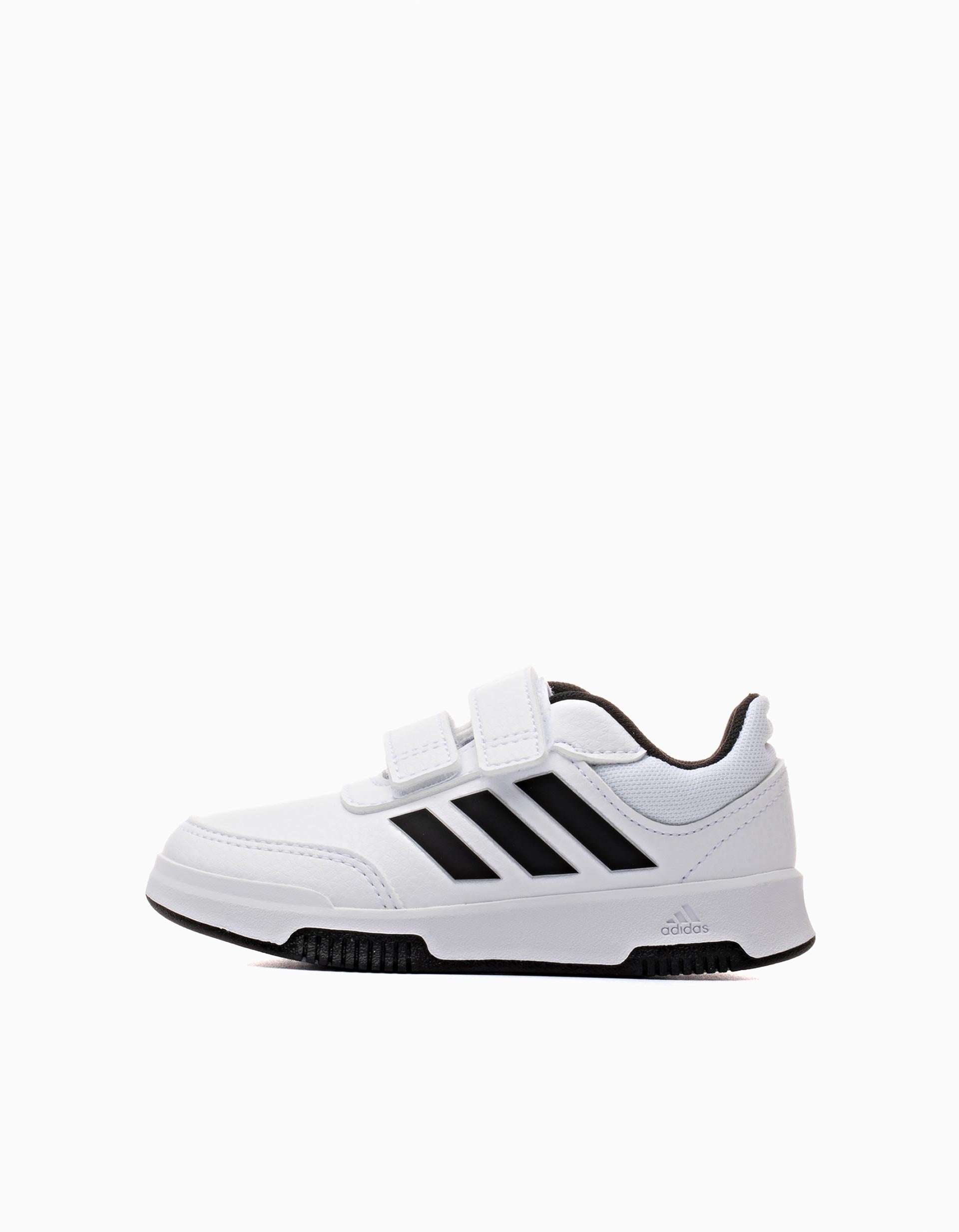 Sapatilhas Adidas Tensaur para bebé, branco/preto