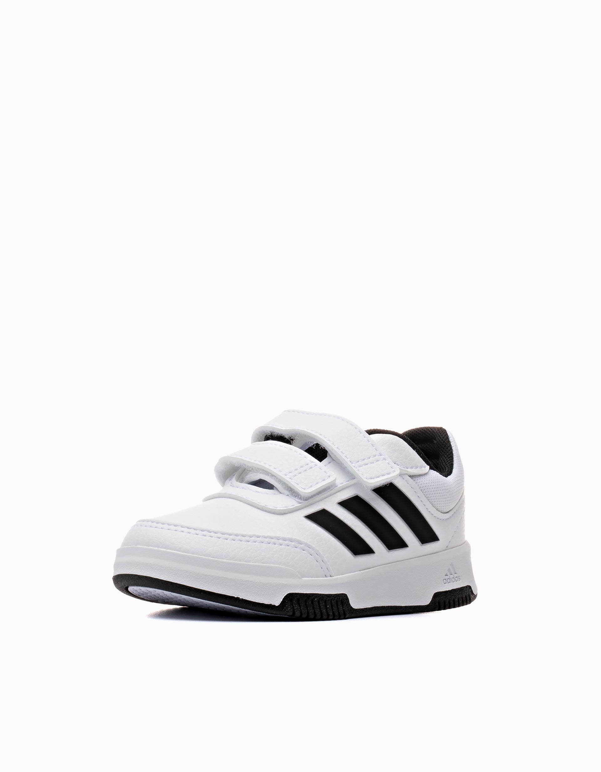Sapatilhas Adidas Tensaur para bebé, branco/preto