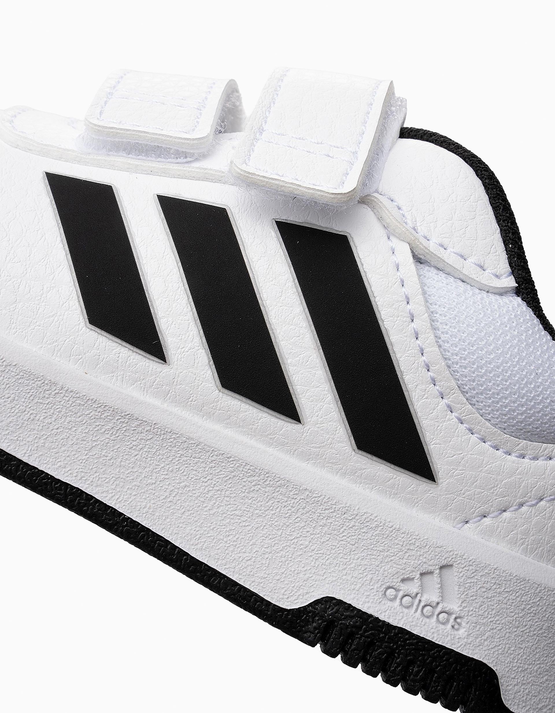 Sapatilhas Adidas Tensaur para bebé, branco/preto