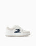 Trainers with touch-fasteners for boys, white/grey/blue