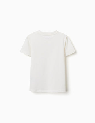 T-shirt avec Monstres des Émotions à colorier pour enfant, blanc