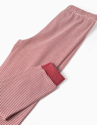 Pijama curto com máscara almofadada para menino, branco/vermelho