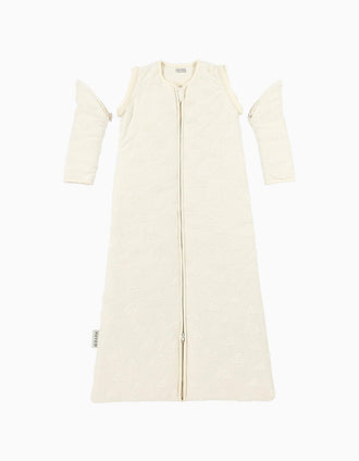 Sleeping Bag with Sleeves Meyco TOG 3.0 90 cm, Clouds Naturel