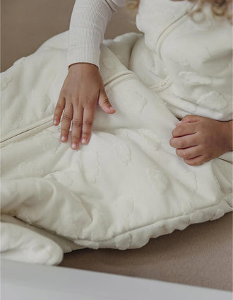 Sleeping Bag with Sleeves Meyco TOG 3.0 90 cm, Clouds Naturel