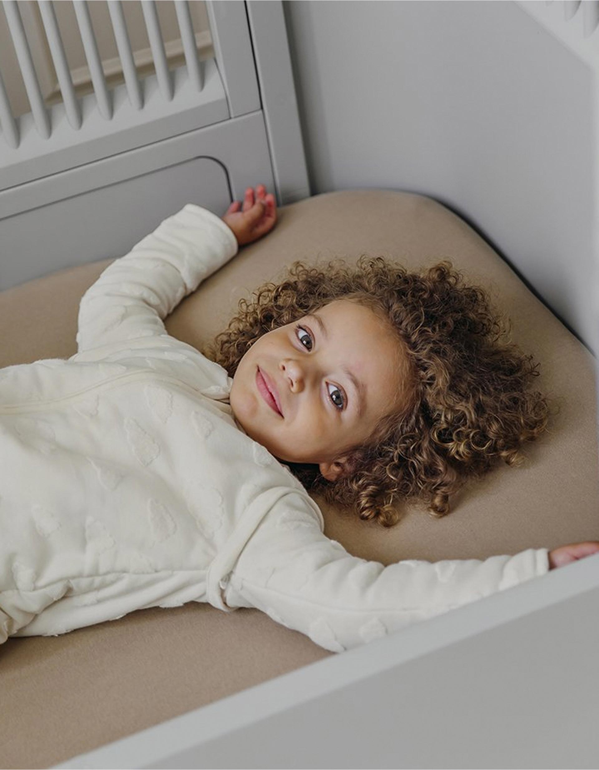 Saco de Dormir con Mangas Meyco TOG 3.0 90 cm, Clouds Naturel