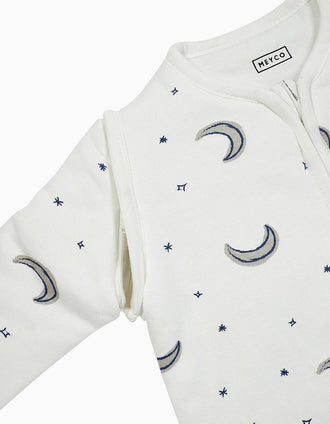 Sleeping Bag with Sleeves Meyco TOG 2.5 90 cm, Moon Indigo