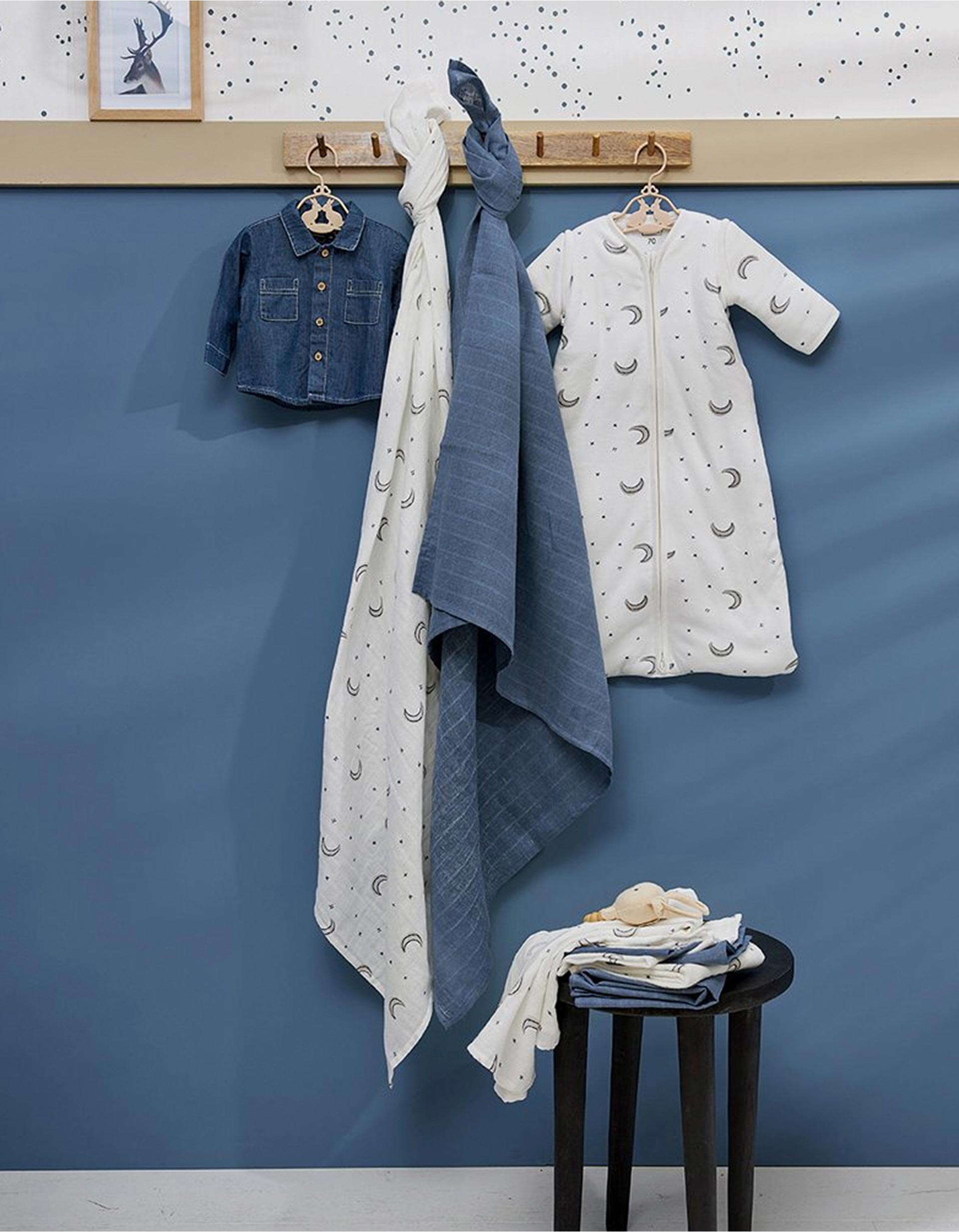 Saco de Dormir con Mangas Meyco TOG 2.5 90 cm, Moon Indigo