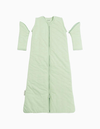 Sleeping Bag with Sleeves Meyco TOG 2.5 90 cm, Soft Green