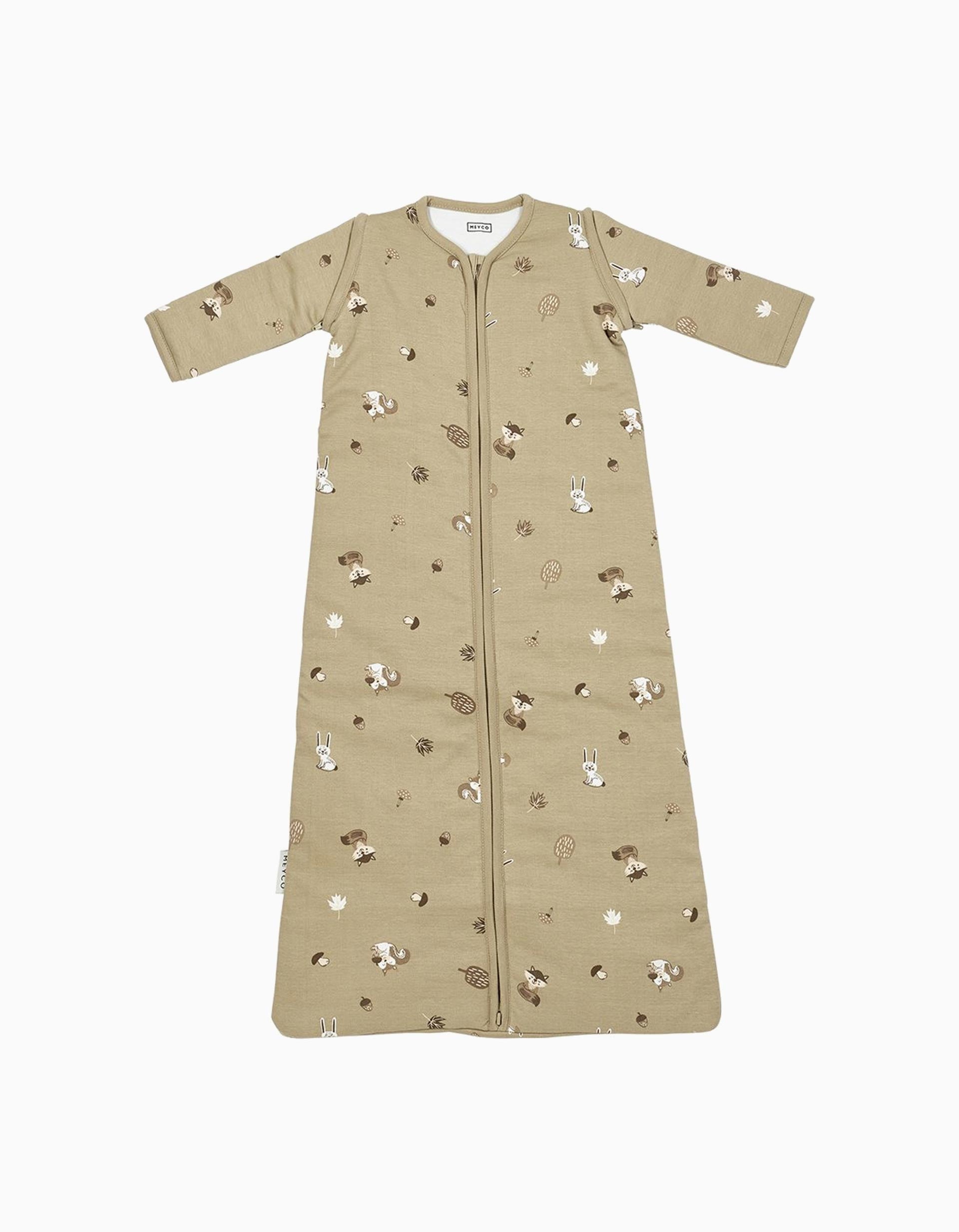 Saco de Dormir con Mangas Meyco TOG 2.5 70 cm, Forest Animals Sand