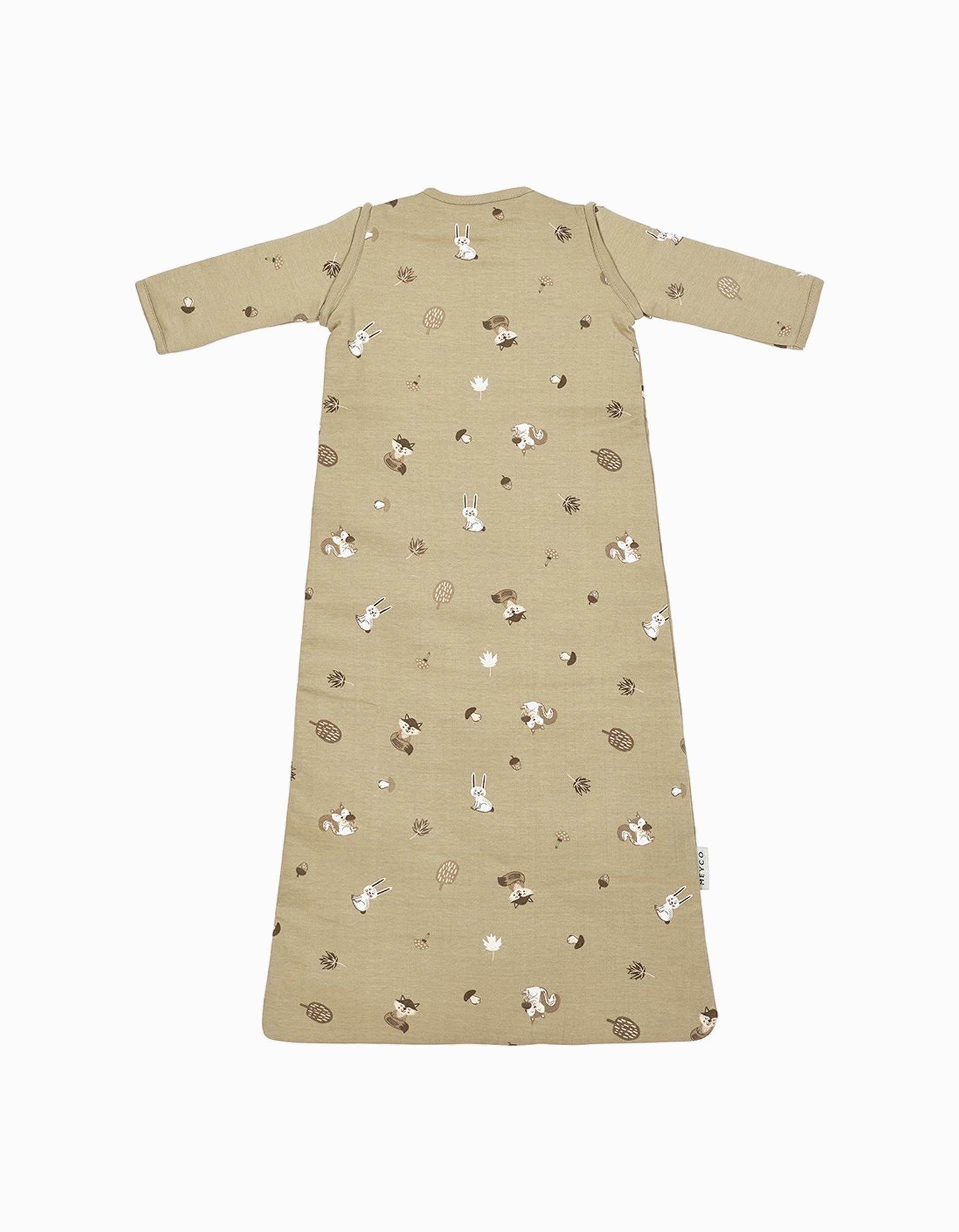 Saco de Dormir con Mangas Meyco TOG 2.5 70 cm, Forest Animals Sand