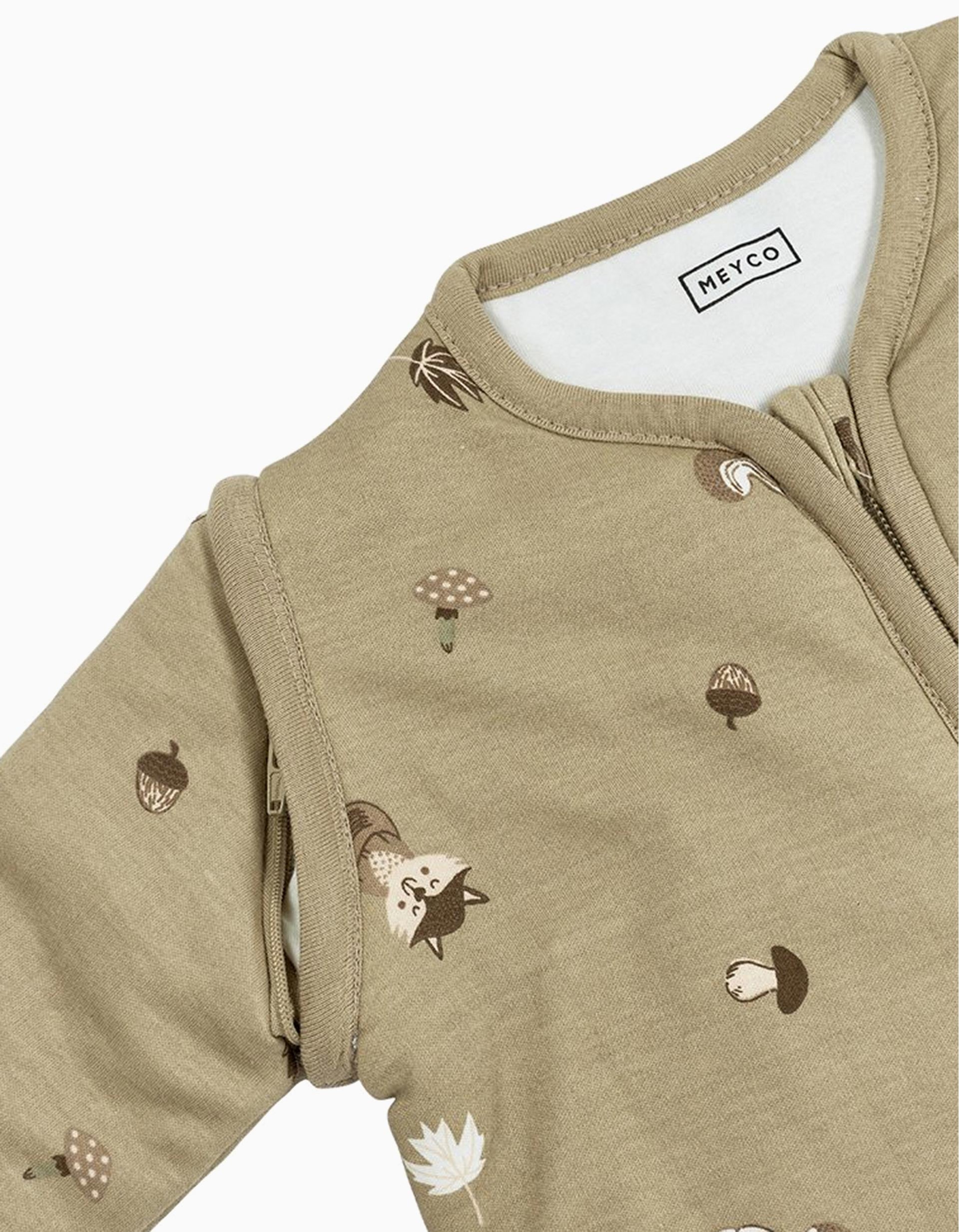 Saco de Dormir con Mangas Meyco TOG 2.5 70 cm, Forest Animals Sand