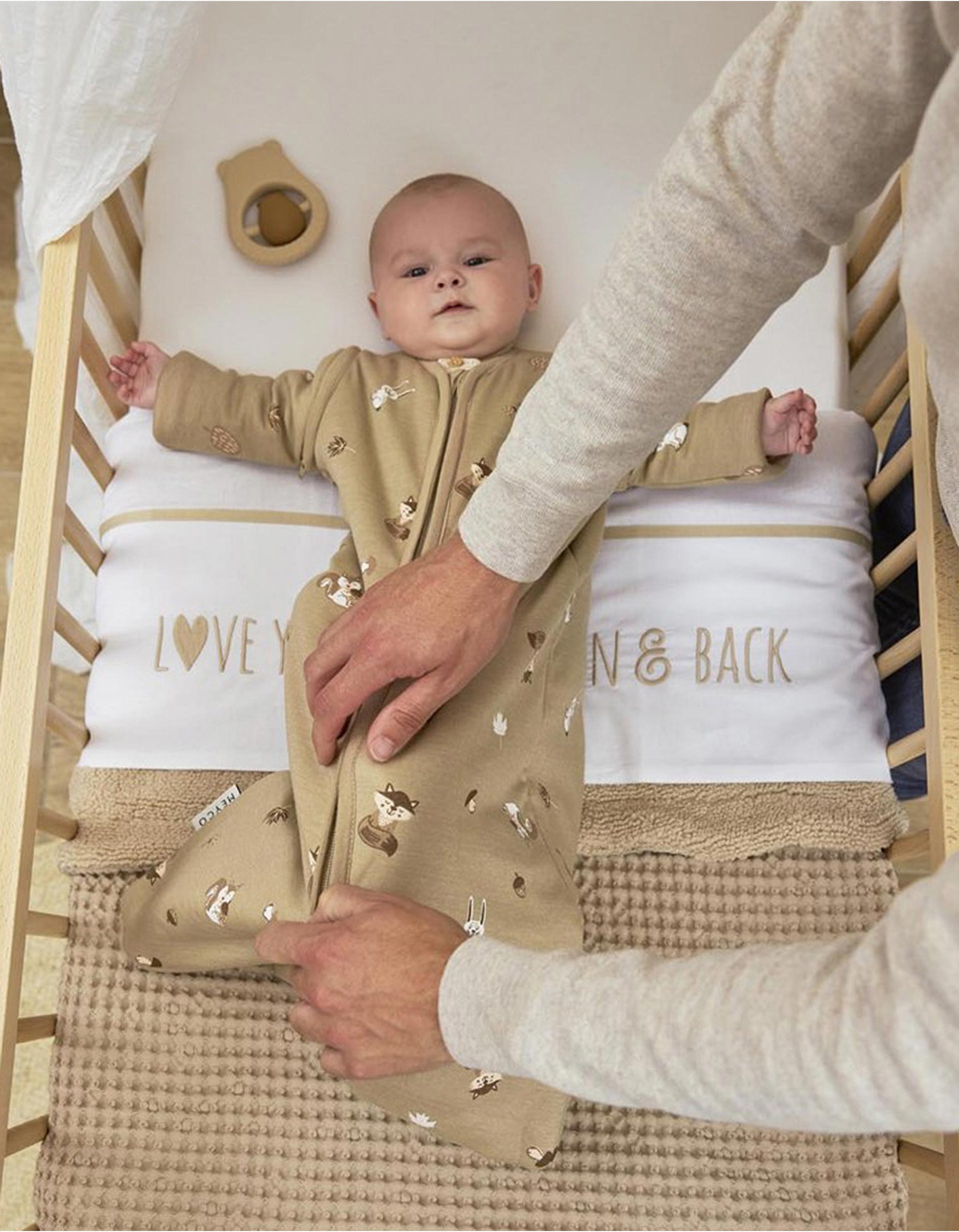 Saco de Dormir con Mangas Meyco TOG 2.5 70 cm, Forest Animals Sand