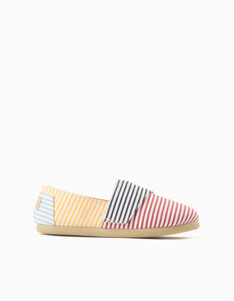 Alpercatas às riscas Zippy x Paez para criança, multicolor