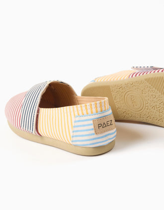 Alpercatas às riscas Zippy x Paez para criança, multicolor