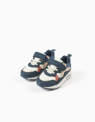 Baskets multi-matières et antidérapantes pour bébé garçon, multicolore
