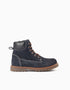 Suede mountain boots with laces You&Me for boys, navy blue