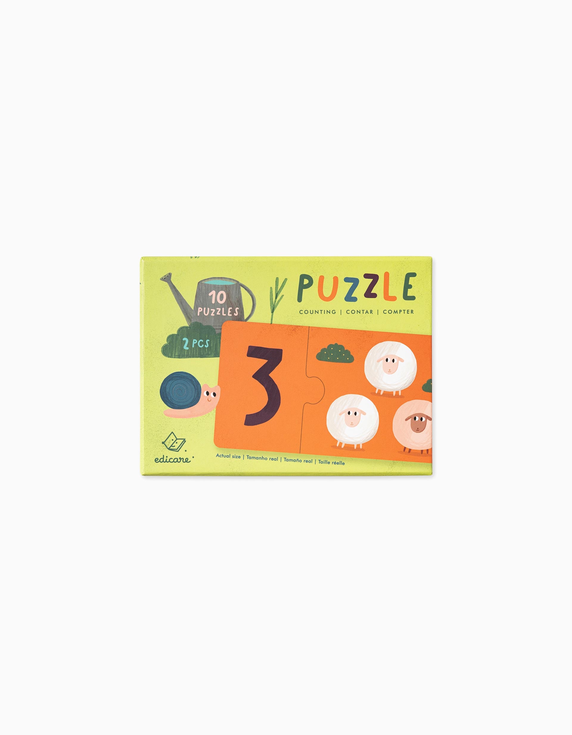 Counting Puzzles 2pcs, 2Y+, Edicare