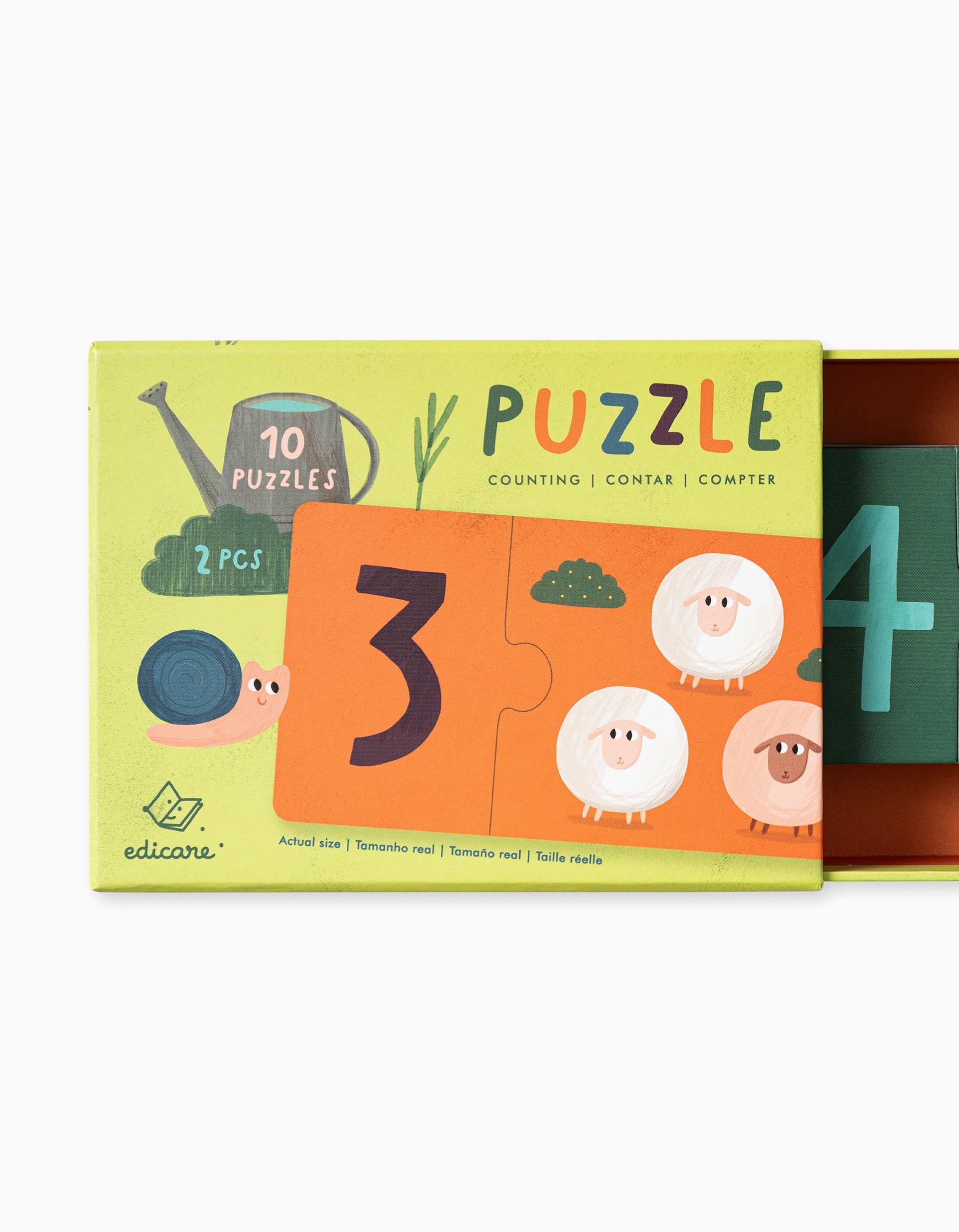 Counting Puzzles 2pcs, 2Y+, Edicare