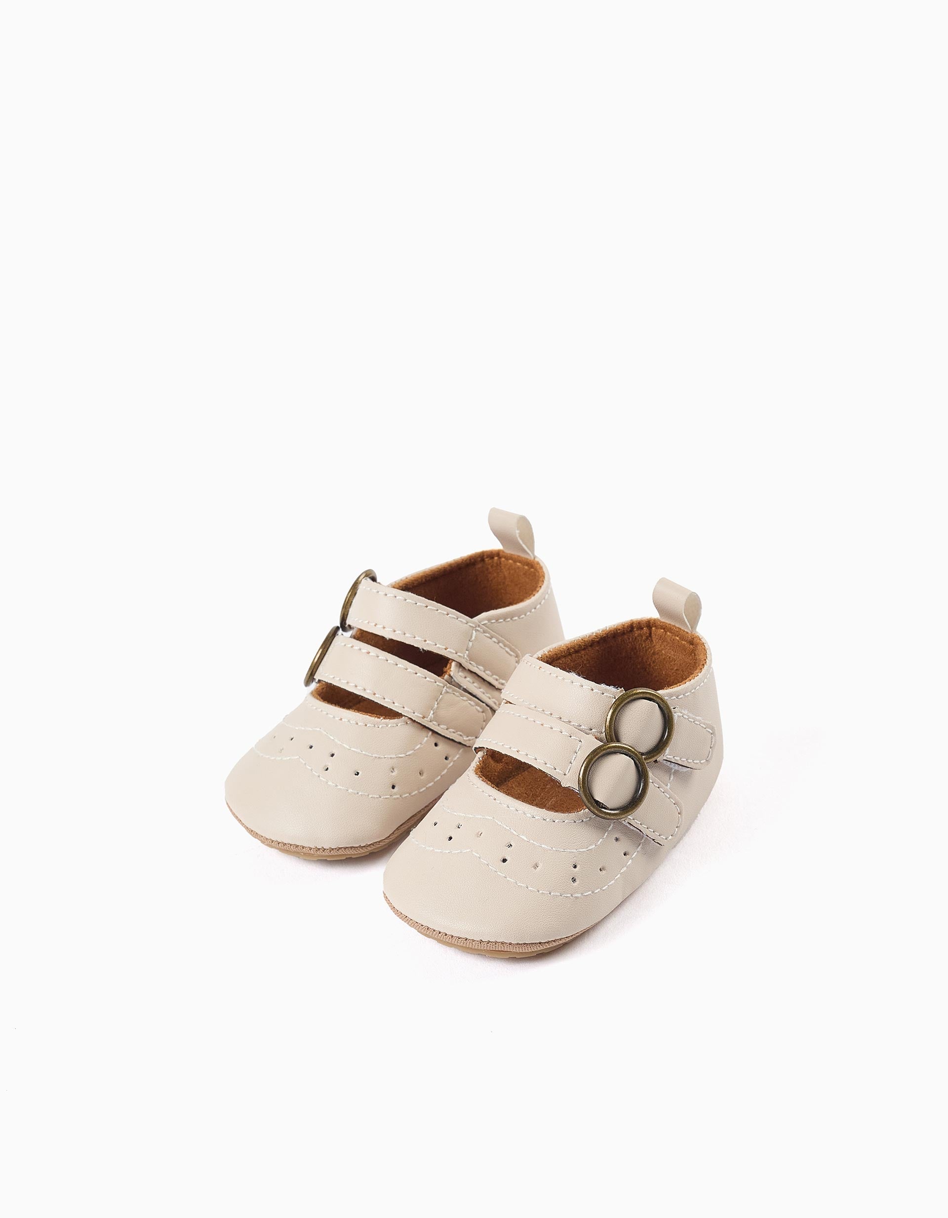 Babies pré-marche à scratch pour nouveau-née, beige clair