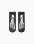 Chaussettes midi avec imprimé qui brille dans le noir pour enfant, noir