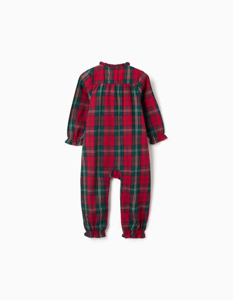 Dors-bien en flanelle à carreaux You&Me pour bébé fille, multicolore
