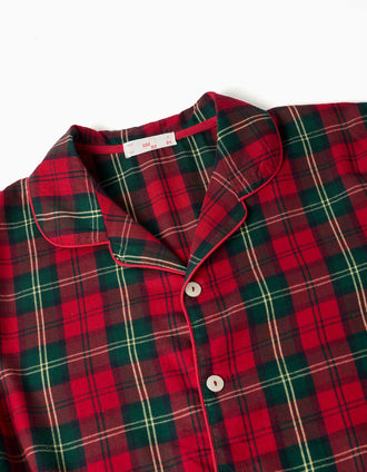 Pijama de flanela comprido com xadrez You&Me para adulto, multicolor