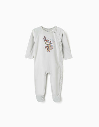 Babygrow de veludo Toy Story para recém-nascido e bebé, verde-claro