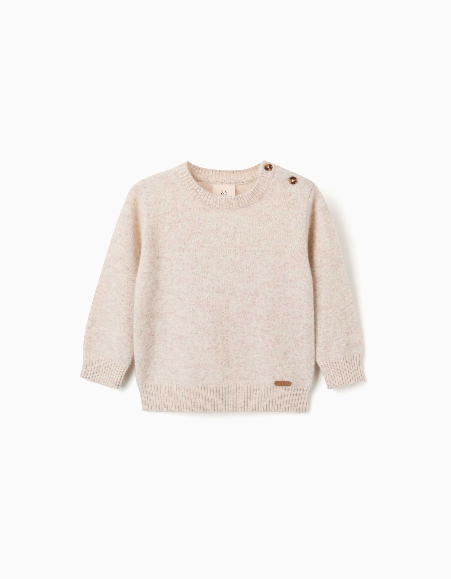 Wool blend jumper You&Me for baby boys, light beige