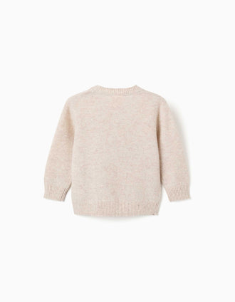 Wool blend jumper You&Me for baby boys, light beige