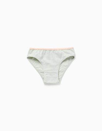 Pack de 5 cuecas de algodão com flores/bolinhas para menina, multicolor