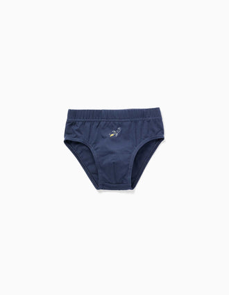 Pack de 5 cuecas de algodão com foguetões para menino, azul/amarelo/cinza