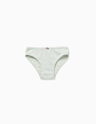 Pack 5 cuecas com rosas decorativas para menina, bege/branco/rosa/verde