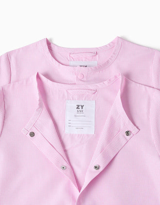 Pack de 2 batas escolares com os Monstros das Emoções para menina, rosa